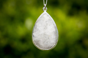 moonstone engravable pendant