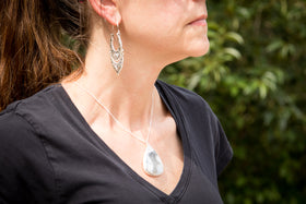 opal dendrite pendant