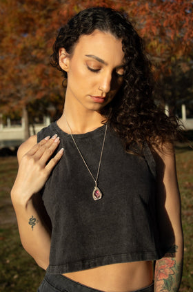 soho pendant being worn