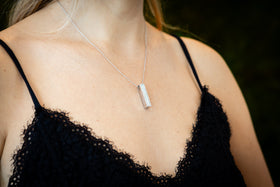 engraved opal bar for cremation ash