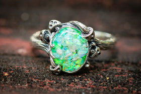 mushroom cremation ring