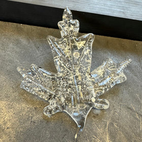 maple leaf with cremains