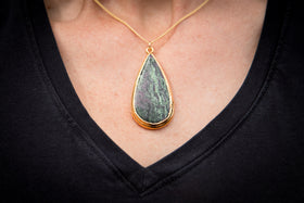 ruby zosite engravable pendant for fingerprints handprints footprints and more