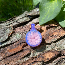 flower pendants with cremation ash