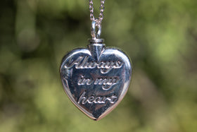 always in my heart butterfly pendant