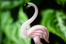 Flamingo Glass Animal Figurine