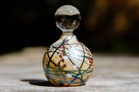 fancy glass keepsake urn