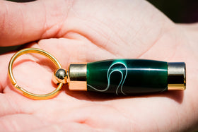 Emerald Acrylic Keepsake Urn For Cremation Ash or Hair