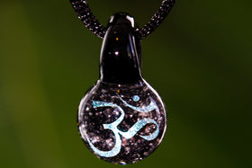 Om Pendant with Infused Cremation Ash