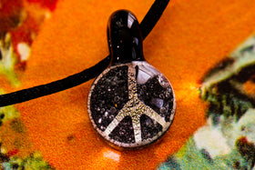 Peace Sign Cremation Jewelry