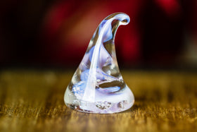glass kiss with cremains
