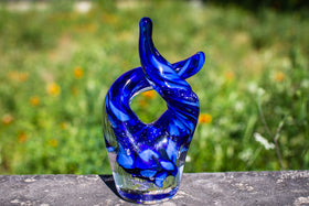 Taurus Glass Sculpture with Cremains