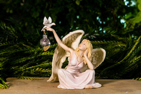 Angel with Dove Keepsake Urn