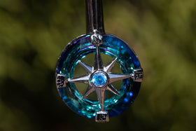 compass pendant front