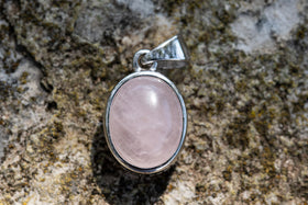 Rose Quartz Necklace for Ashes, Necklace for Ash, Jewelry for Ash, Natural Stone Jewelry, Cremation Jewelry, Rose Quartz Necklace