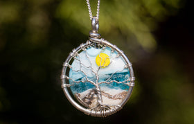 ocean sunrise pendant