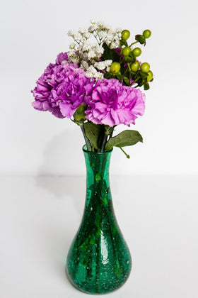 Crinkle Bud Vase with Infused Cremation Ash