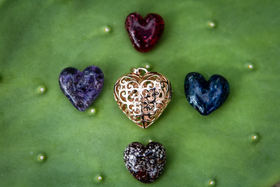 Interchangeable Heart Cabochons