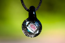 Football Hologram Pendant with Infused Cremation Ash