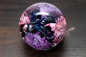 Illuminated Flower Explosion with Infused Cremation Ashes