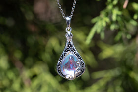 moonstone cremation pendant