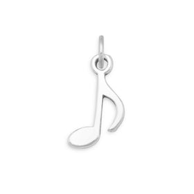 Sterling silver music note