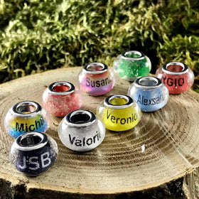 Name Beads with Cremains