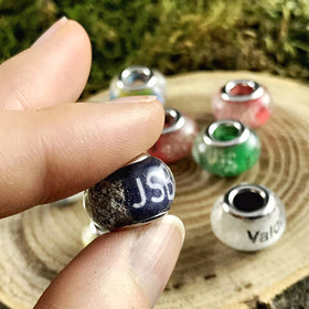 Name Beads with Cremains