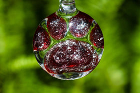 Paw Print Pendants with Cremains