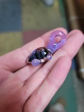 glass turtle pendant