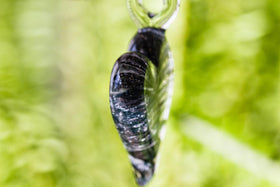 Ripple Heart Necklace with Infused Cremation Ashes