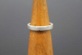 Silver Ring with Cremation Ashes