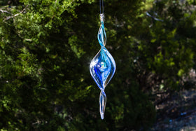 Dichroic Spinner Suncatcher with Infused Cremains
