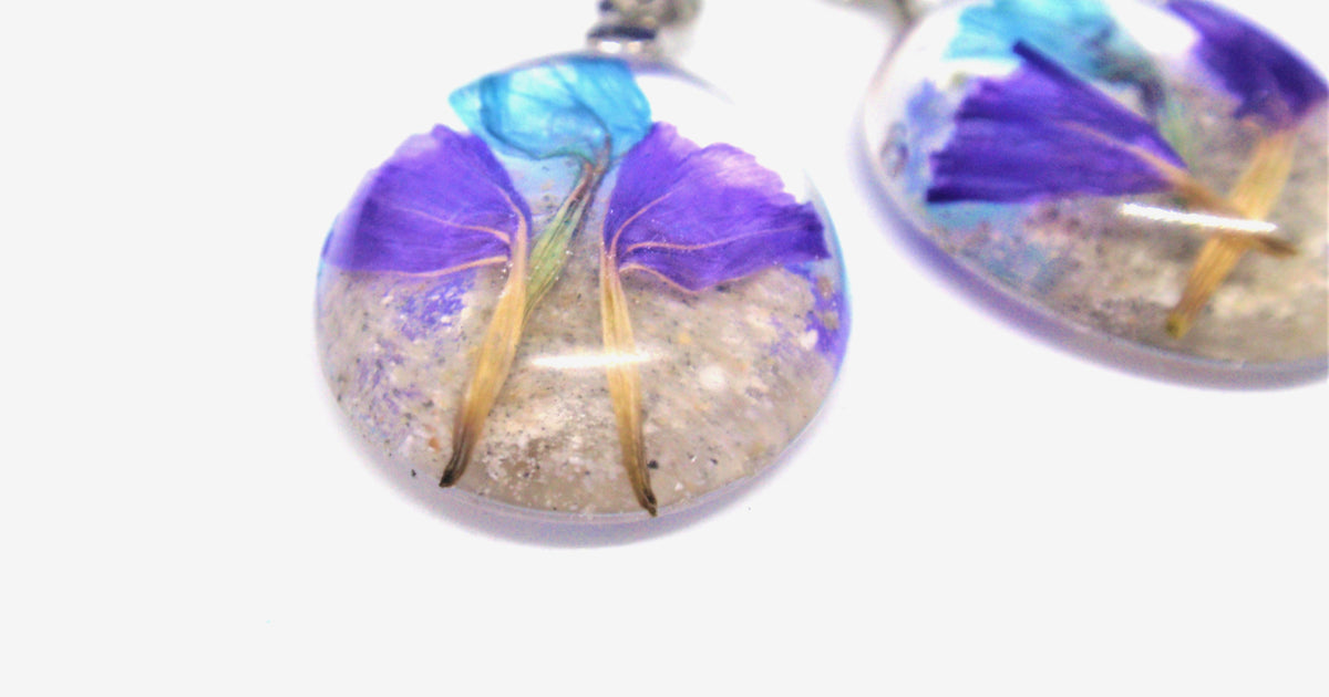 Earrings made clearance from ashes