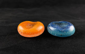 worry stones with cremation ash