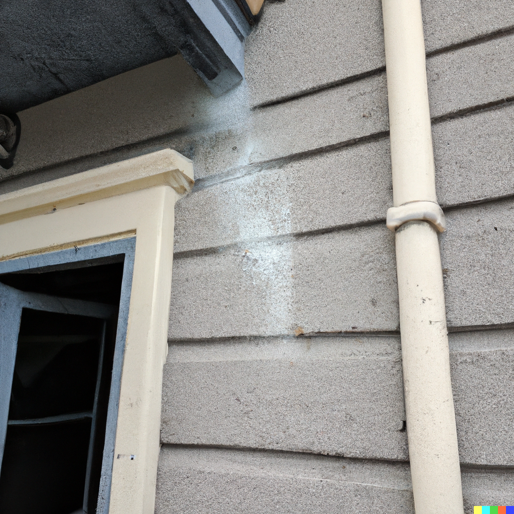 scattering ashes off a building