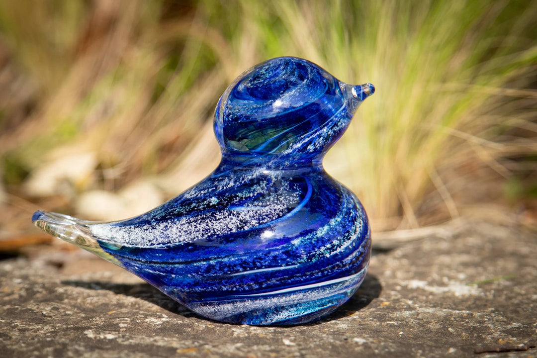 cremation ash blue bird