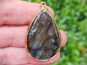 fingerprint engravable labradorite pendant for finger prints pawprints footprints and so much more