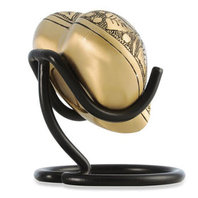 Vine Brass Heart Keepsake