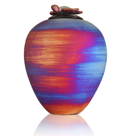 Turtle Raku Cremation Urn
