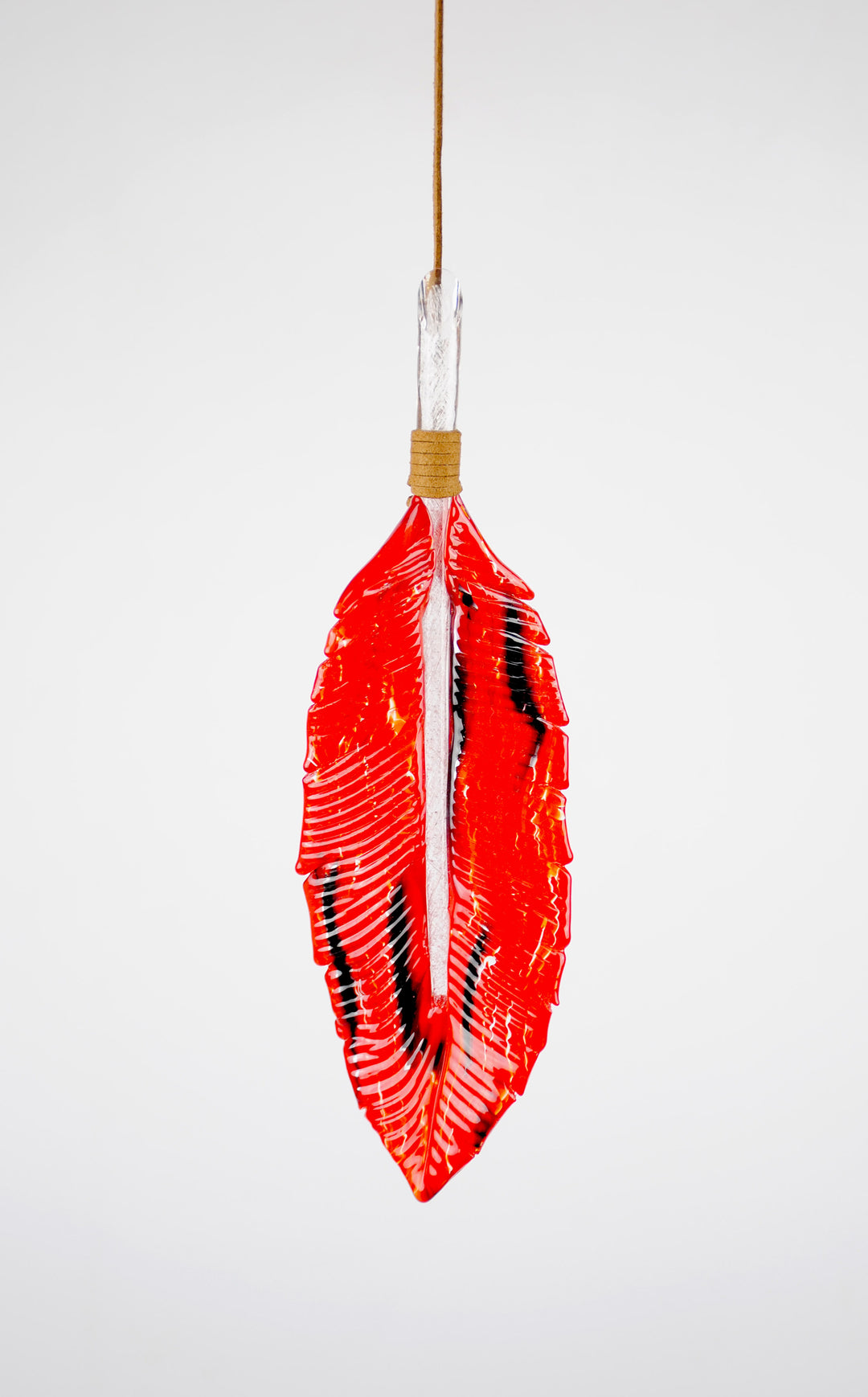 Feather Suncatcher with Cremation Ash