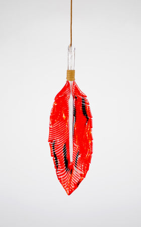 Feather Suncatcher with Cremation Ash