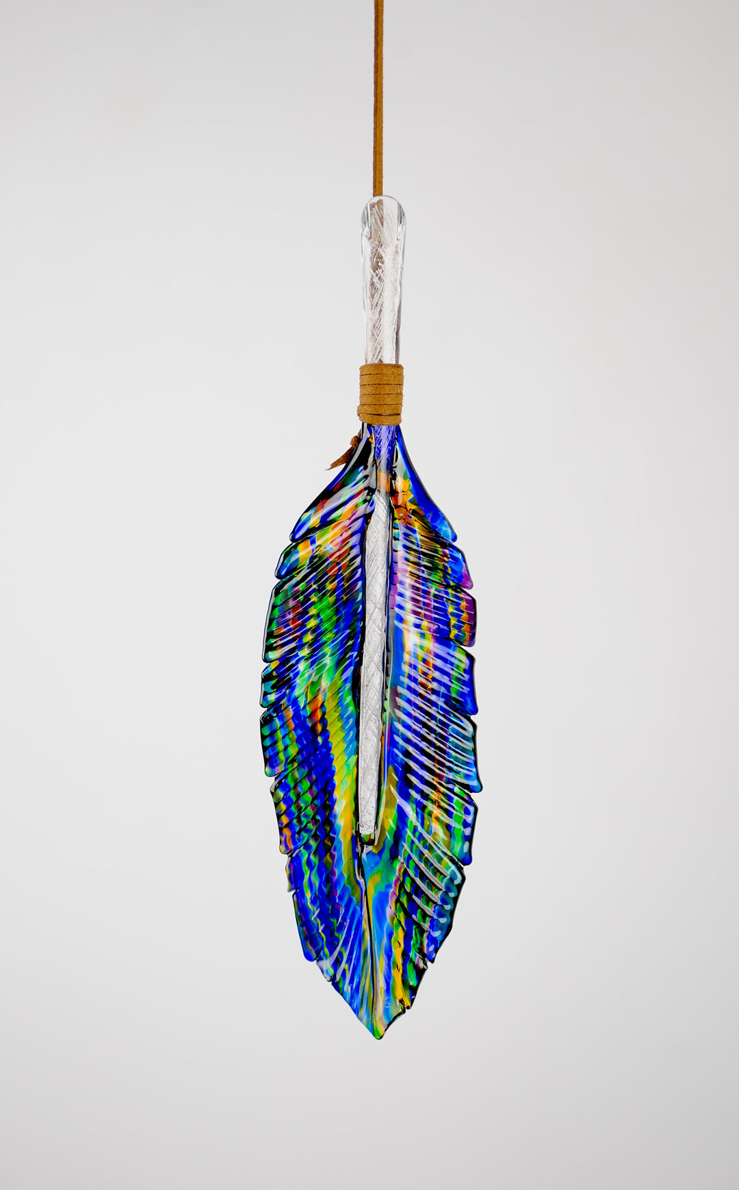 Feather Suncatcher with Cremation Ash