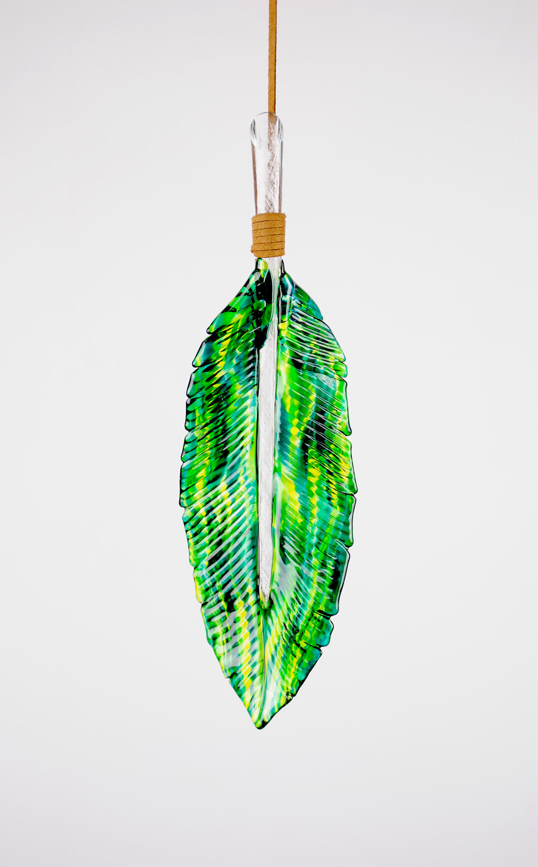 Feather Suncatcher with Cremation Ash