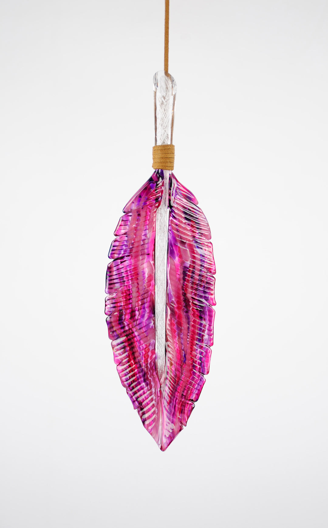 Feather Suncatcher with Cremation Ash