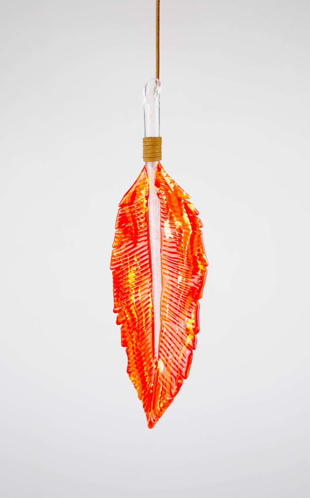 Feather Suncatcher with Cremation Ash