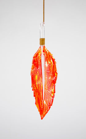Feather Suncatcher with Cremation Ash