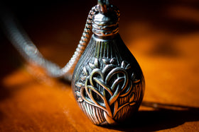 Celtic tree of life pendant for cremation ash