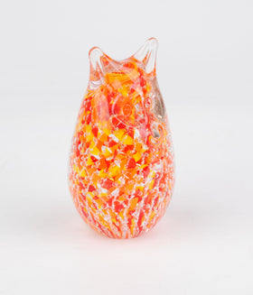 Glass Owl with Cremation Ash