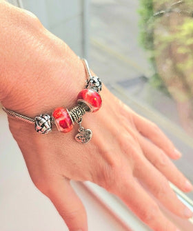 Strawberry Cheesecake Beads with Cremation Ashes *New*